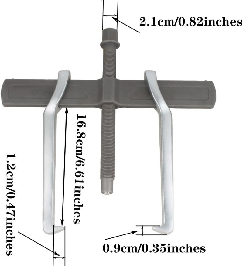 MANNIFEN 2-Jaw Gear Puller, 12 Inch 2 Claw Gears Puller for Removal of Pulley Flywheel Bearing, Puller Tool Separate Lifting Device - Image 4
